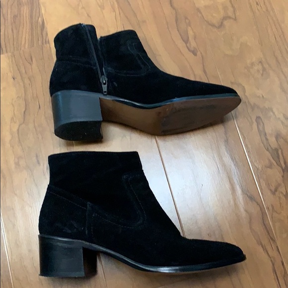 ❌SOLD BCBG GENERATION BLACK SUEDE Boots 9.5 - Picture 3 of 8